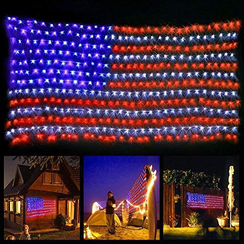420 LED American Advanced Flag String Lights
