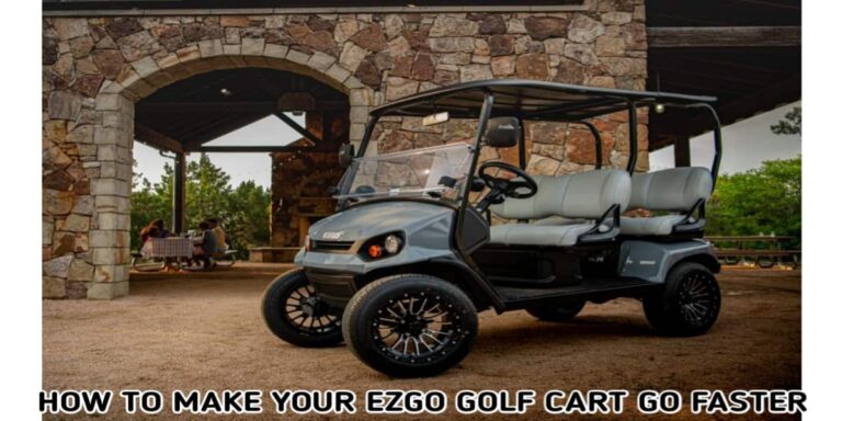 how to make ezgo golf cart faster
