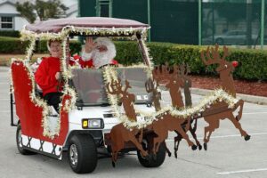 Golf Cart Christmas Decorations