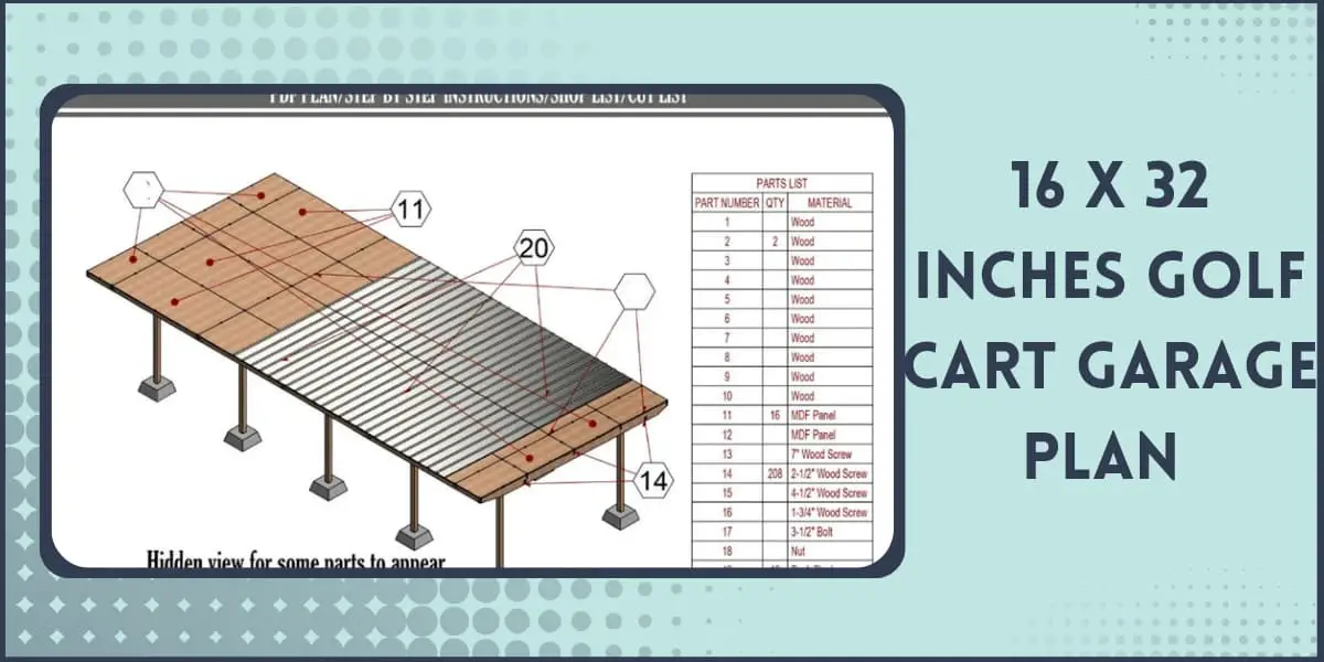 16x 32'-Garage Door Shed Plans