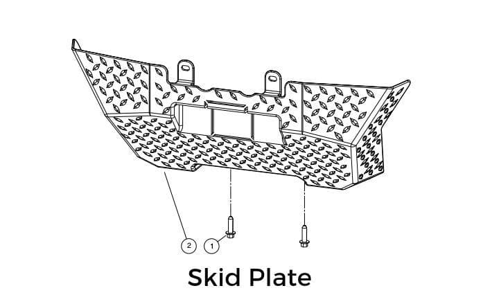 Club Car XRT Skid Plate