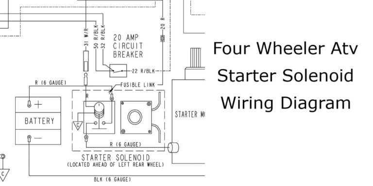 ATV Starter Solenoid Wiring Diagram | All Brands | 2, 4 Pole