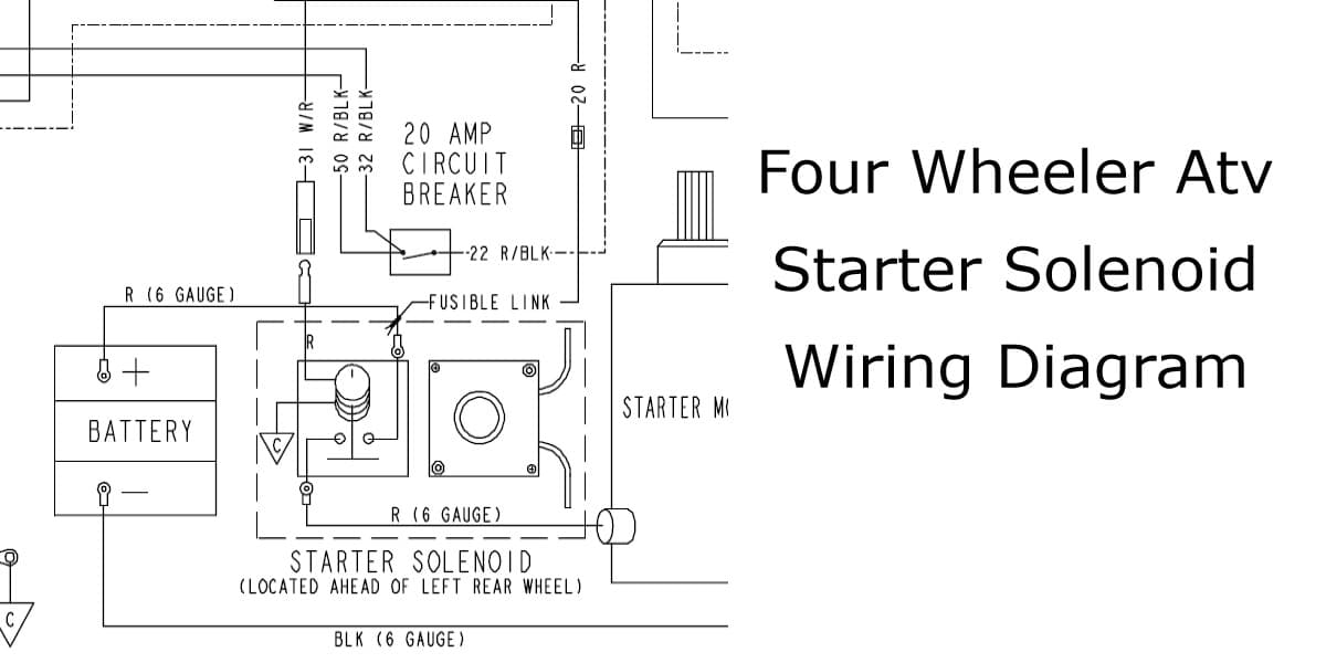 Four Wheeler Atv Starter Solenoid Wiring Diagram