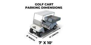 Image result for Golf Cart Parking Dimensions (with Table & Diagram)