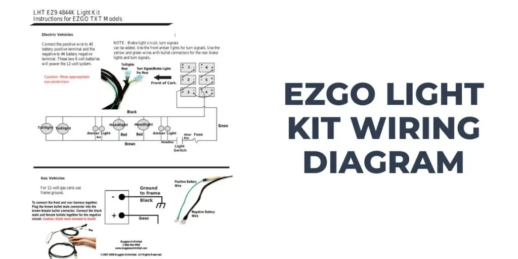 EZGO light kit wiring diagram