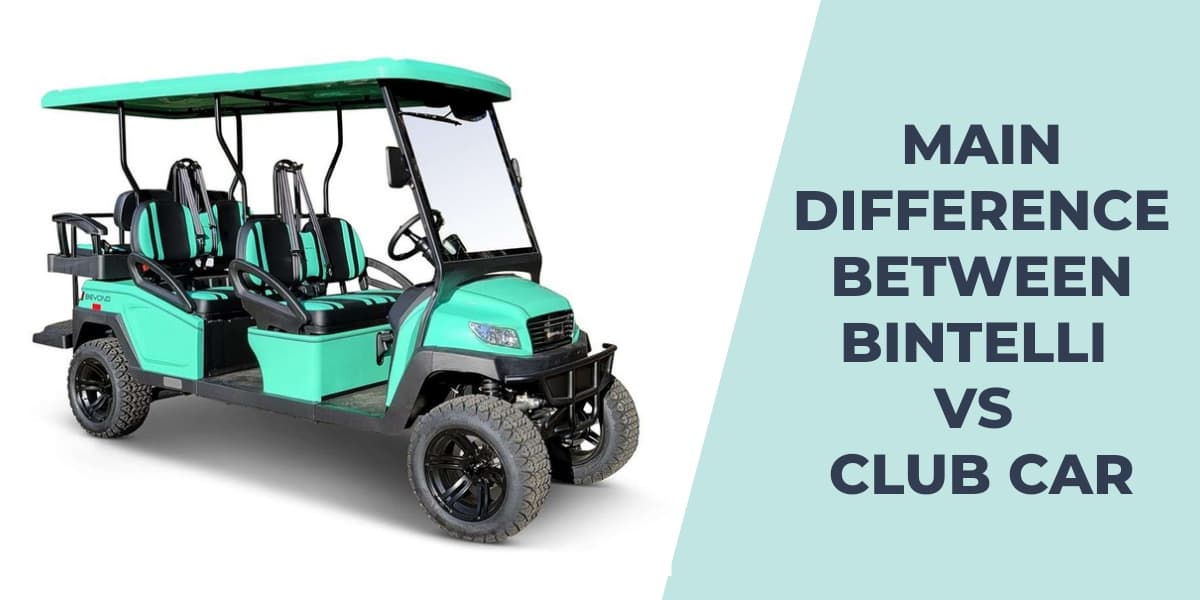 Bintelli vs Club Car Golf Cart Comparison & Differences