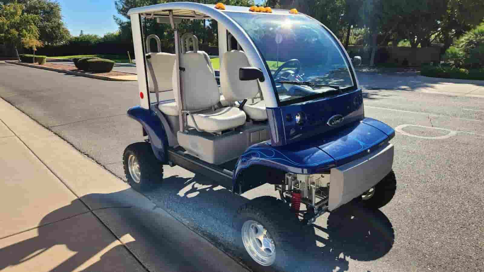 RARE LIFTED FORD THINK, 2002, STREET LEGAL, ELECTRIC GOLF CART