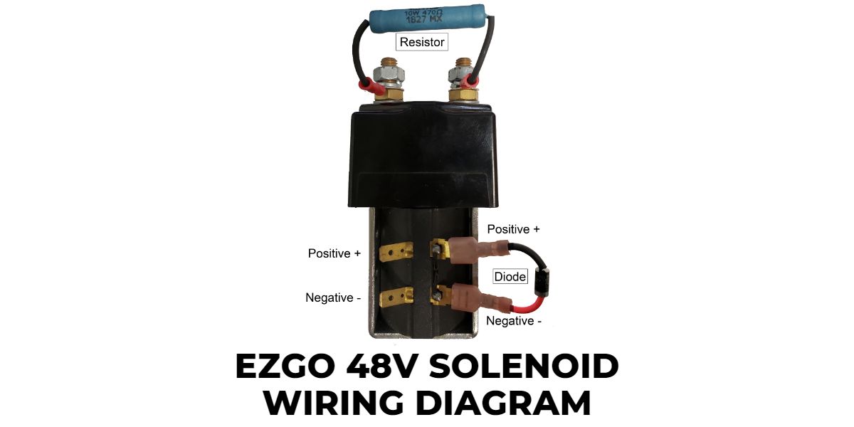 EZGO Solenoid Wiring Diagram: 36v, 48v, TXT, RXV Golf Cart