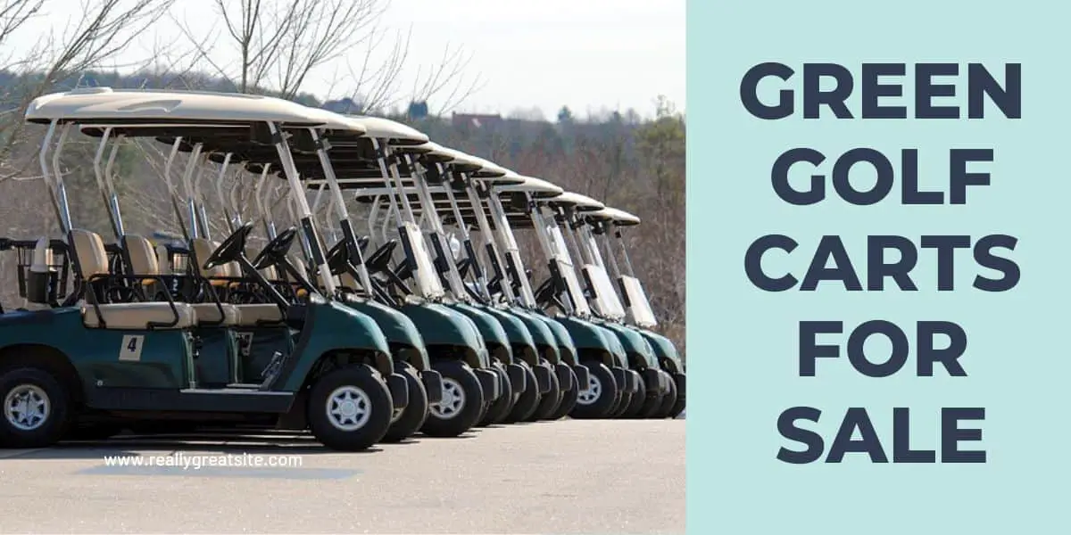 Green Golf Carts for Sale