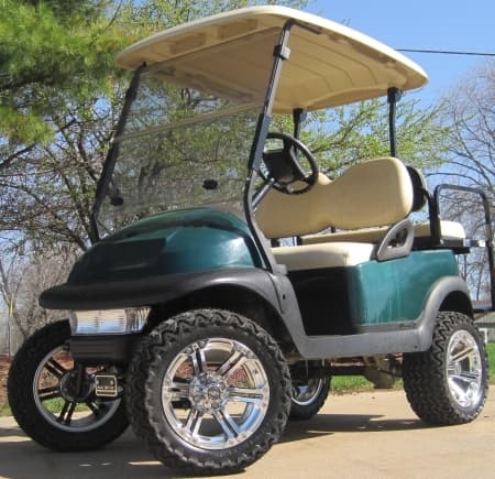 Green / Black 48V Electric Golf Cart 6